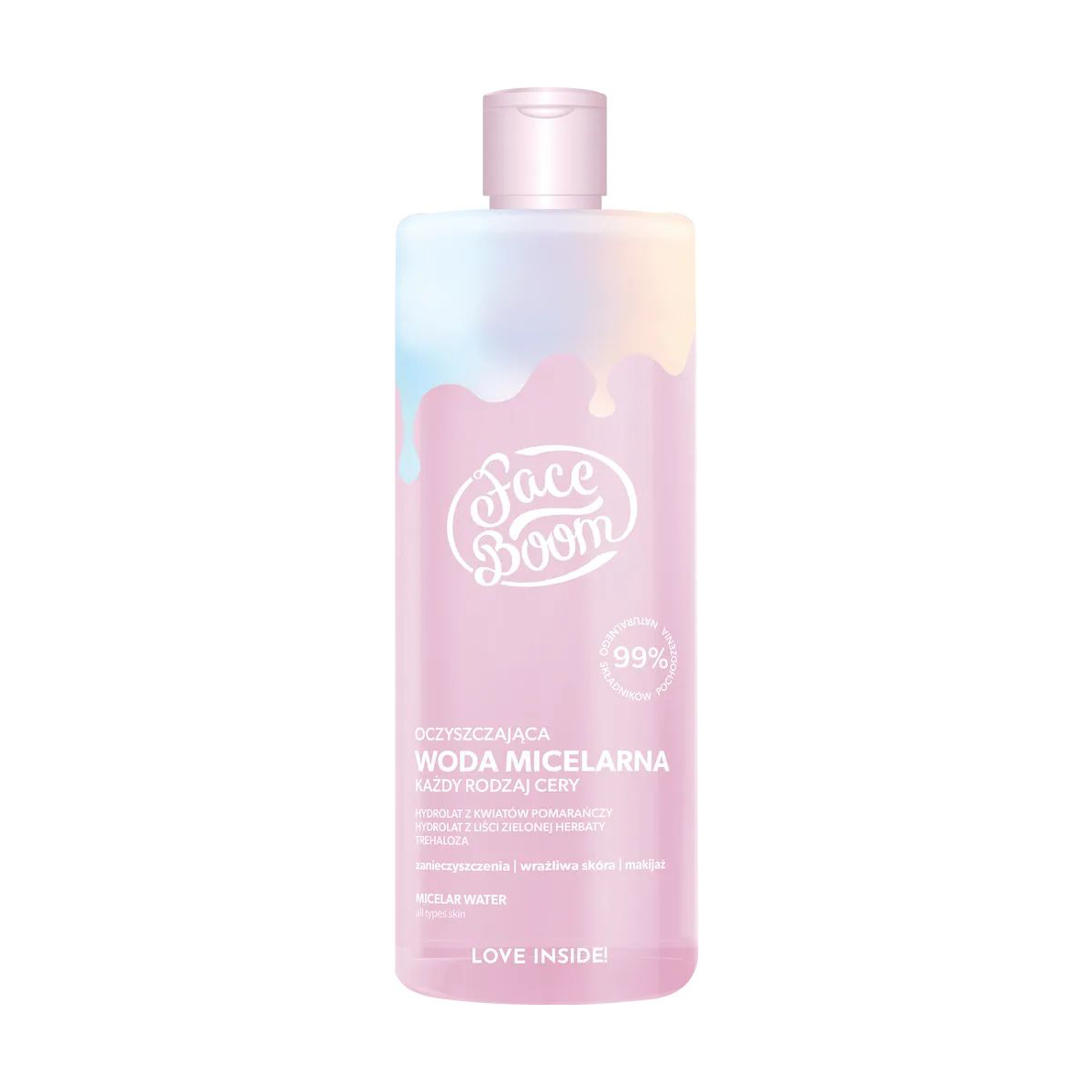 Міцелярна вода для обличчя Face Boom Micellar Water для всіх типів шкіри, 500 мл